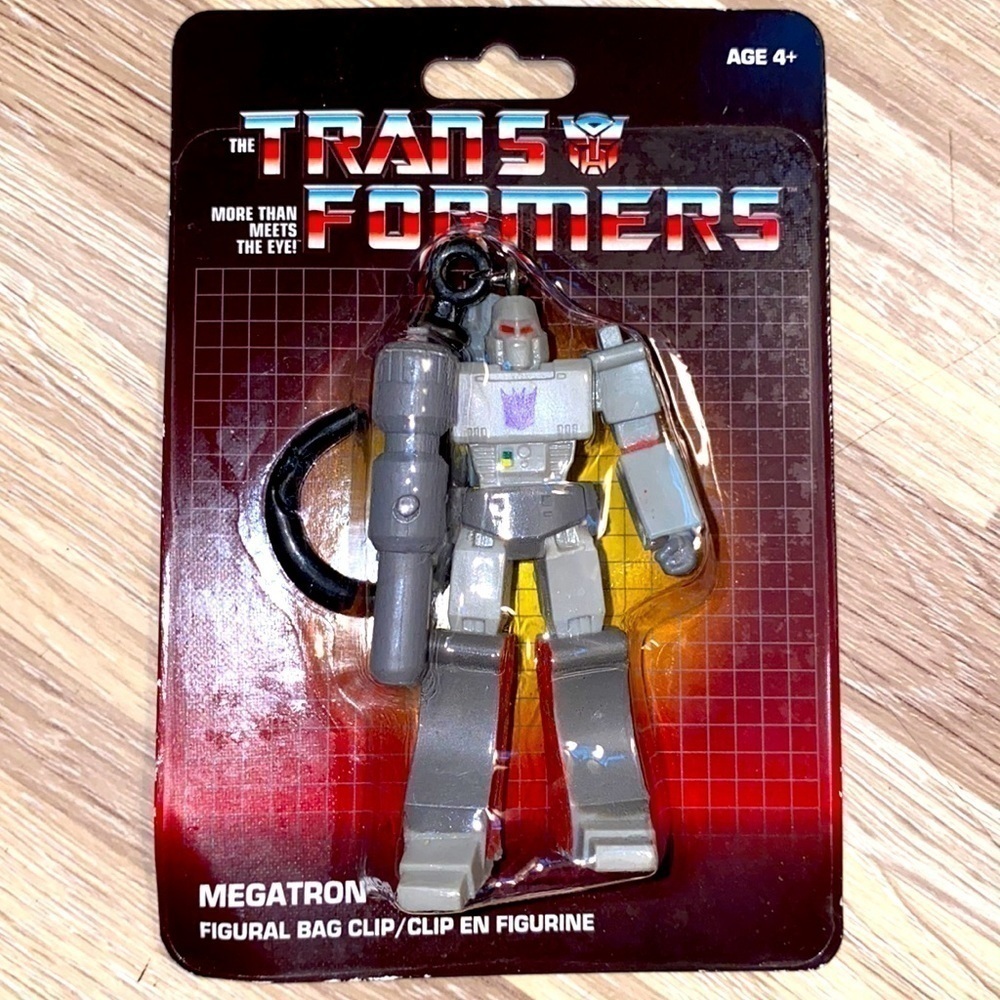 Transformer mega Tron bag clip keychain backpack toy collectible vintage retro